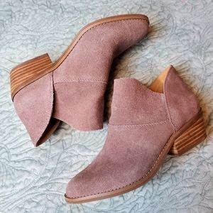 Gray Suede Lucky Brand Ankle boots size 7.5